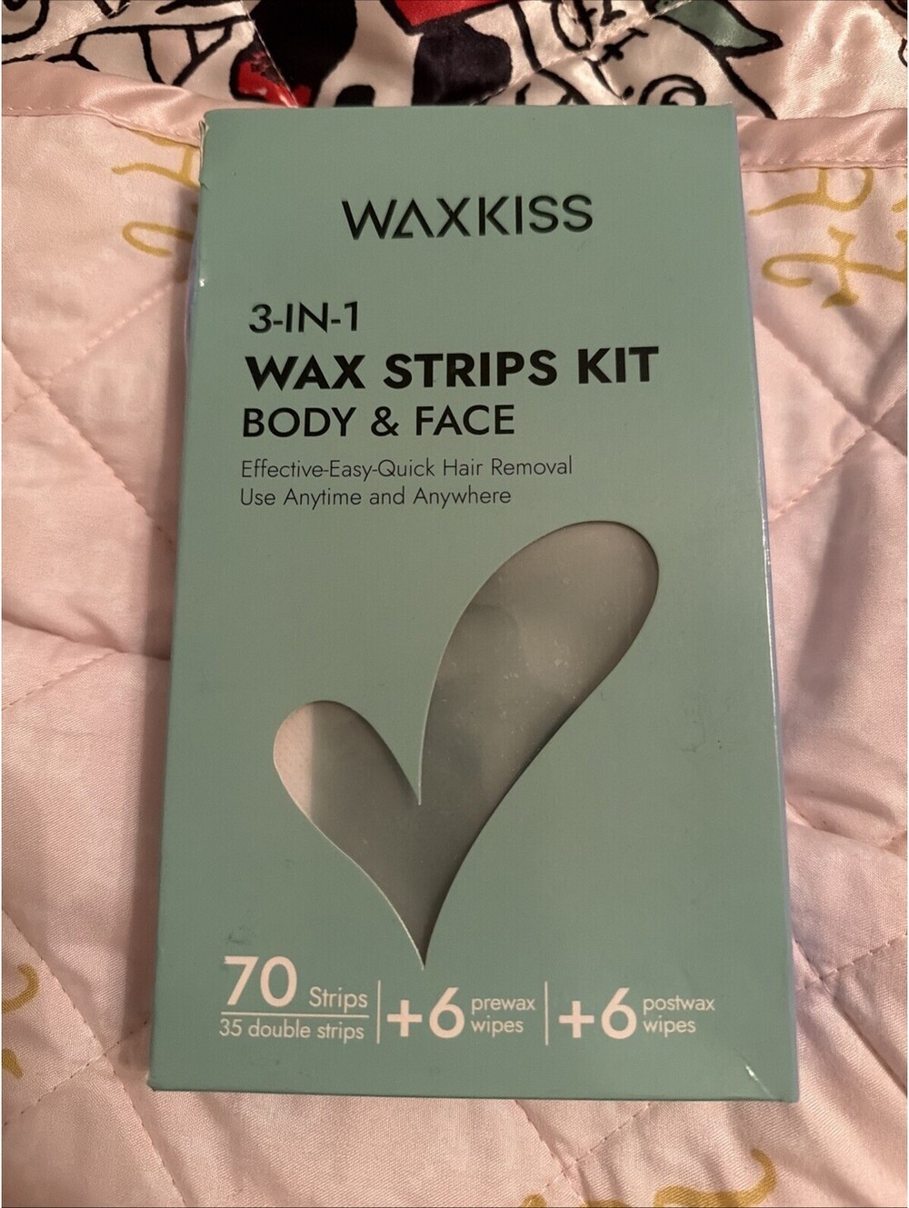 Wax Strips Kit for Women Men 70 Counts 3 Sizes & 12 Pcs Prewax and Afterwax W...